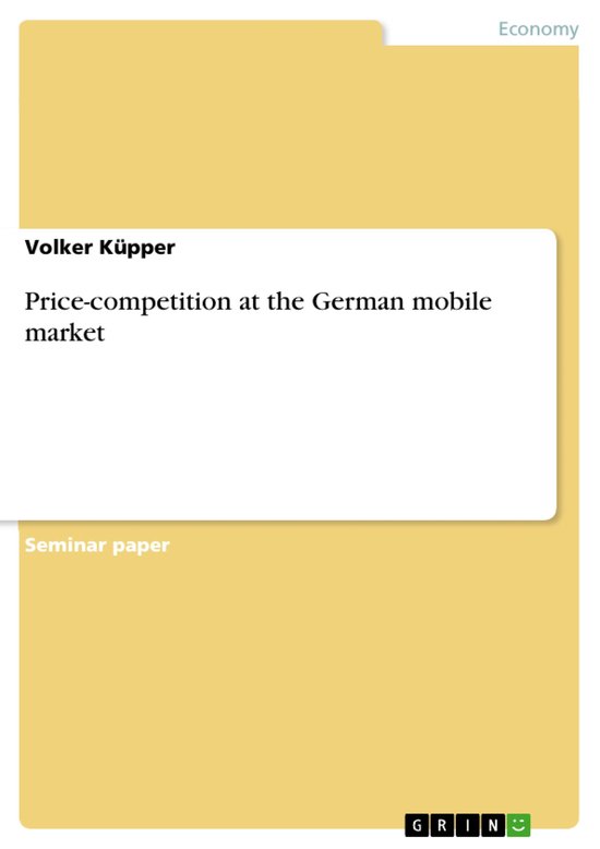 Price-competition at the German mobile market - cover