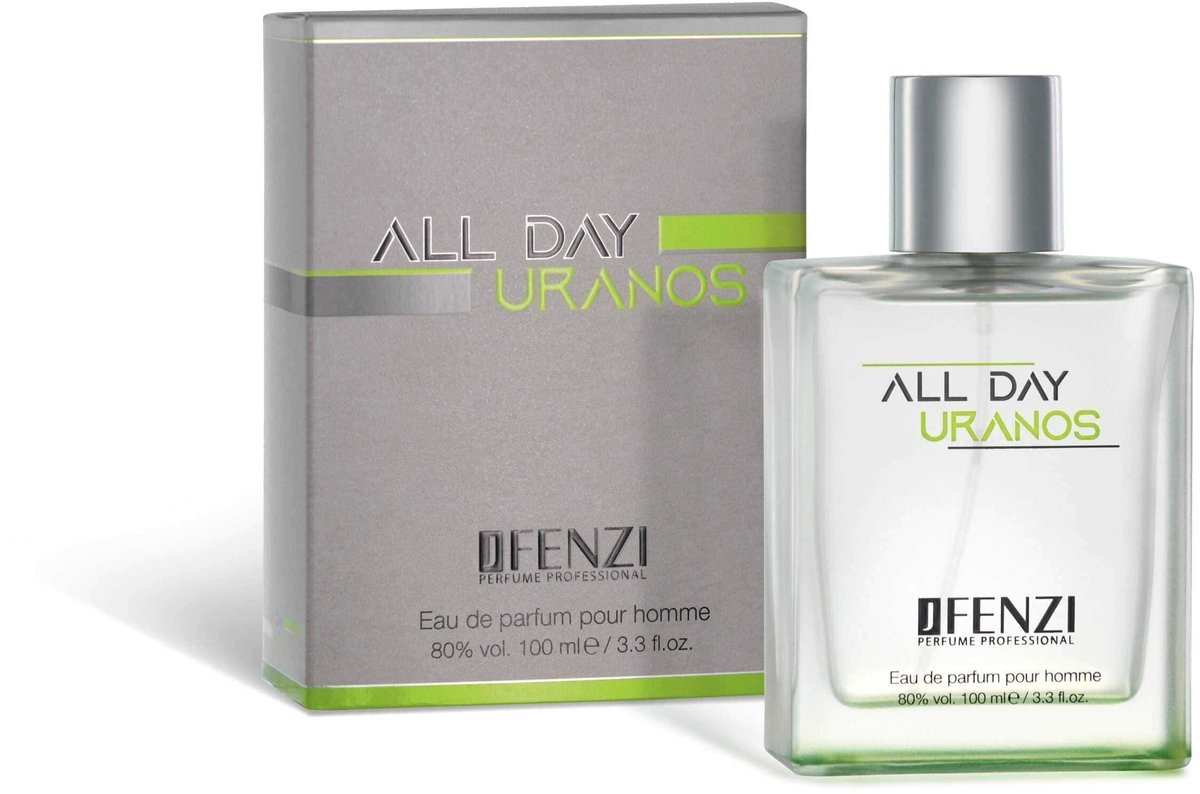 Merk geuren voor een eerlijke prijs - JFenzi - Eau de Parfum - All Day Uranos - 100ml ✮✮✮✮✮
