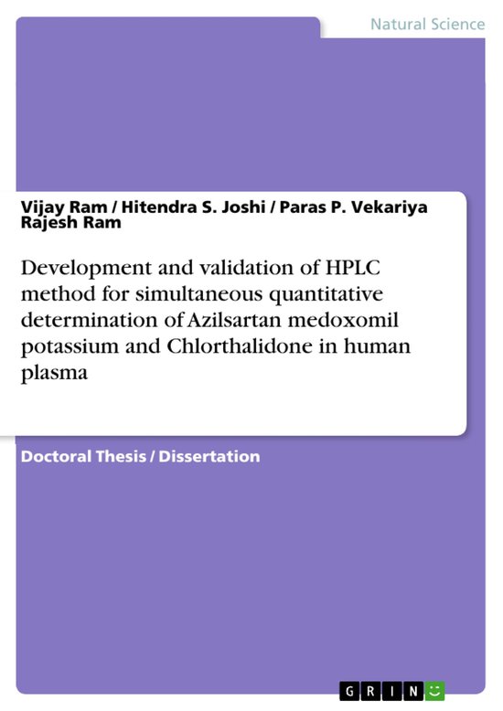 Development and validation of HPLC method for simultaneous q ... - cover