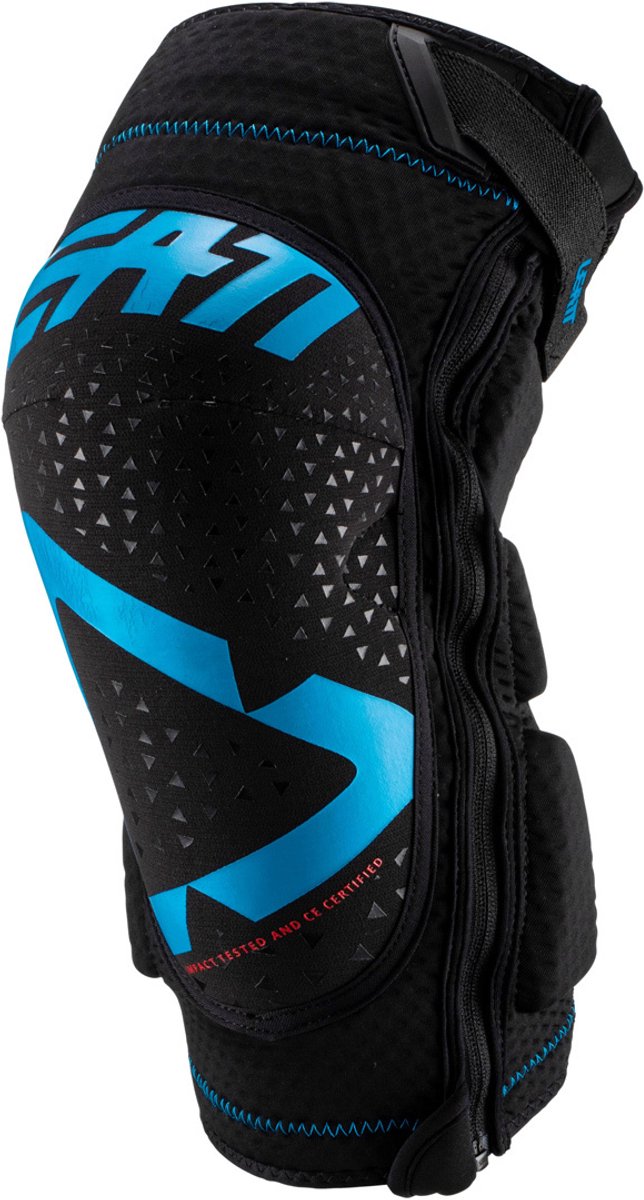 Leatt 3DF 5.0 Zip Blauwe Motocross Kniebeschermers -