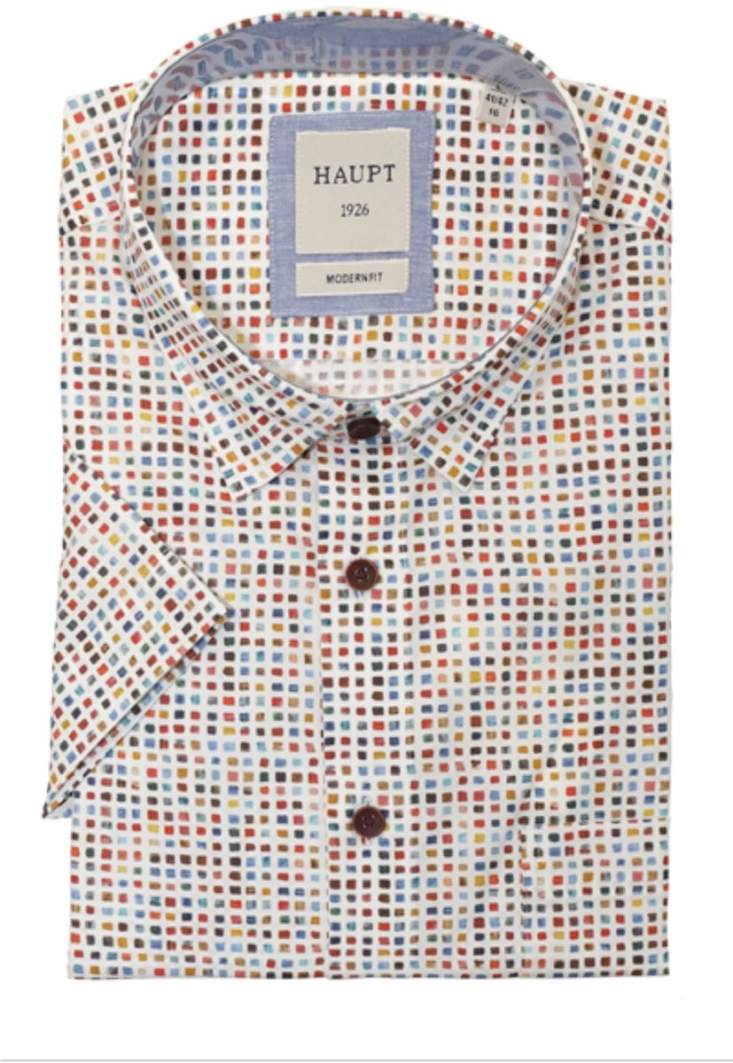 Haupt designshirt modern fit korte mouw