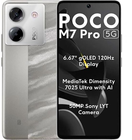 Xiaomi POCO M7 Pro 5G - 8GB RAM/256GB opslag - Lunar Dust | bol