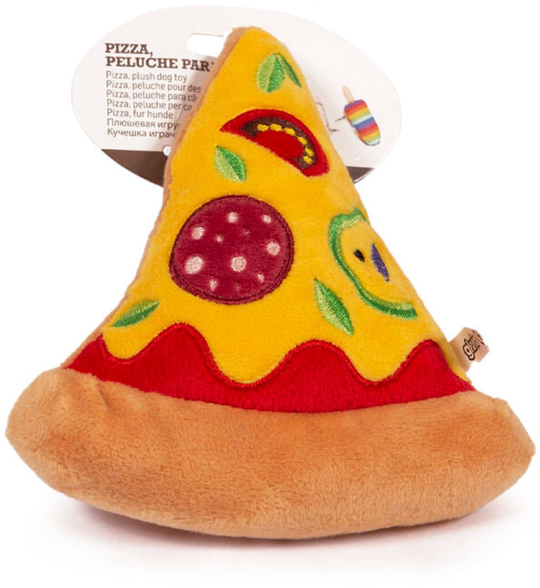 Knuffel voor honden Gloria Pizza Multicolour Polyester Polypropyleen