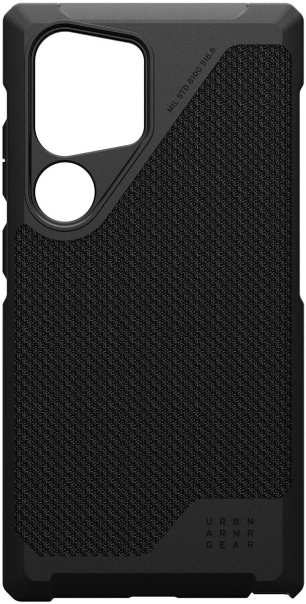 Urban Armor Gear Metropolis Hoesje Geschikt voor Samsung Galaxy S24 Ultra Zwart