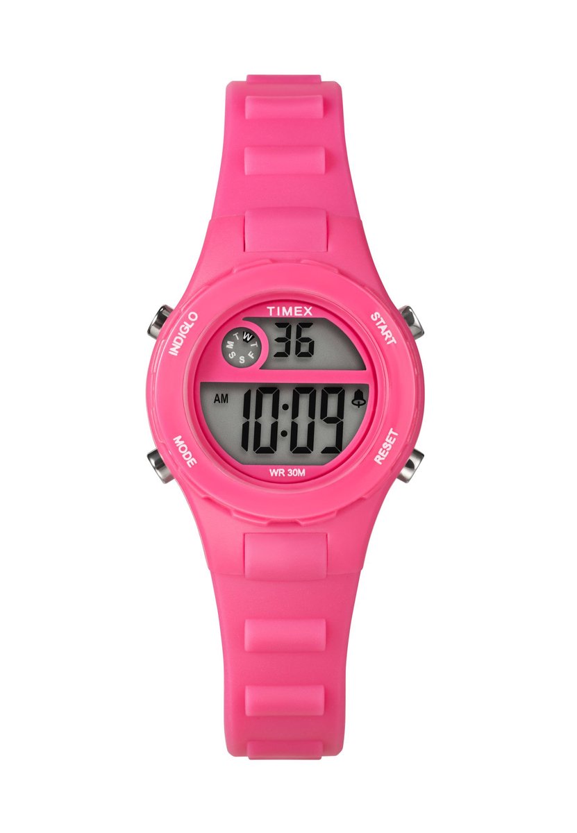 Timex Timex Kids Digital Quartz Digitaal Horloge Roze Kast: 100% Hars | Armband: 100%Hars 27 TW2W92300VV, TW2W92400VV, TW2W92500VV, TW2W92600VV