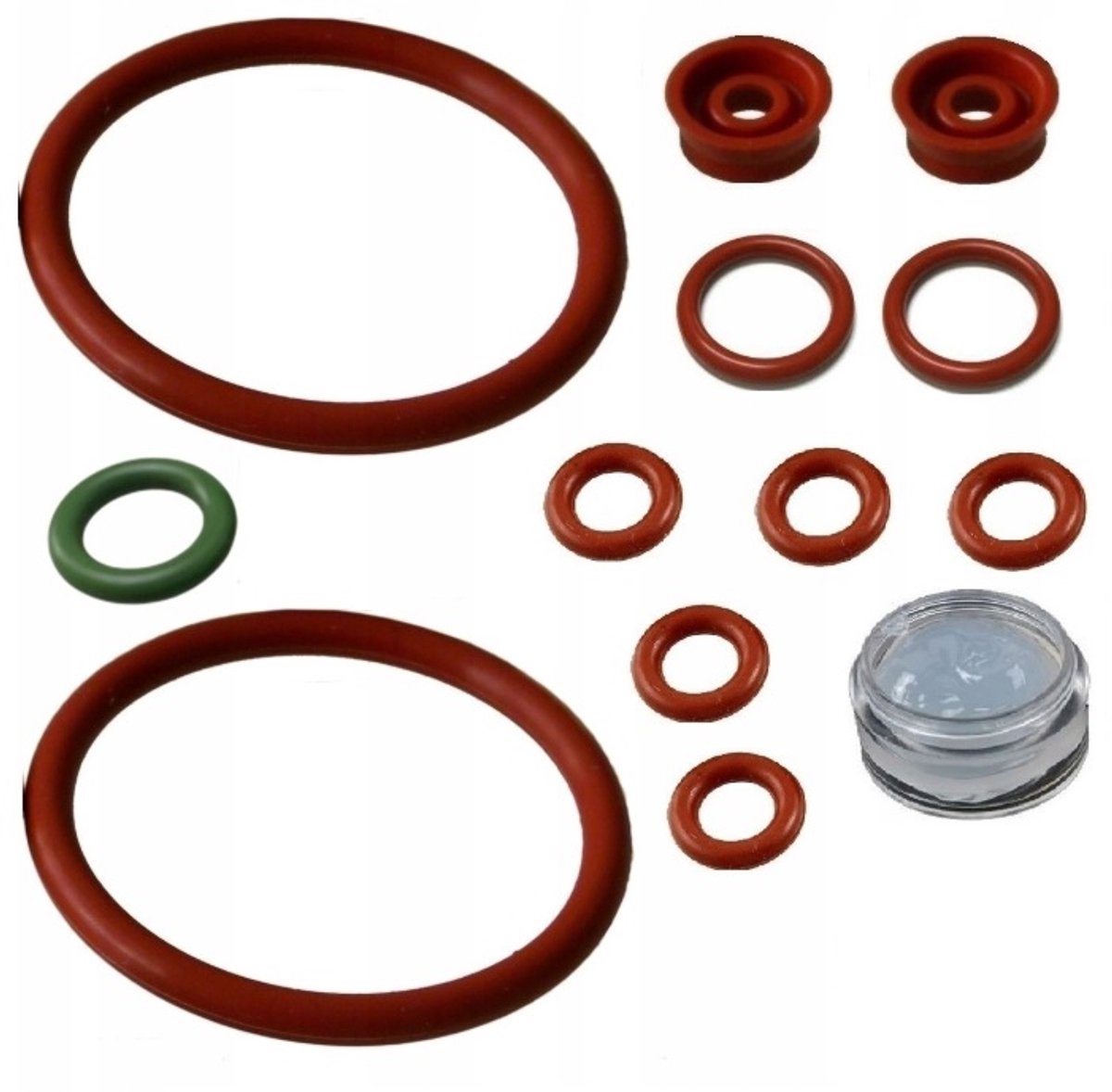 Pakkingen - reparatieset - oring - O-ring voor jura C5 / C70 / C9 / E25 / E80 / E10 / F50 / reparatieset bestaande uit 16 afdichtingen en 2 ringen