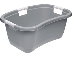 keeper Ergonomische wastobbe, antislip zachte handgrepen, 50 l, Janne, Nordic Grey