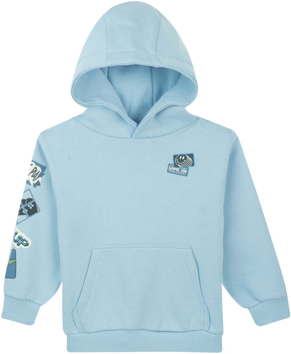Someone - Jongens trui met kap - Maat 140 - Jongens - light Blue -