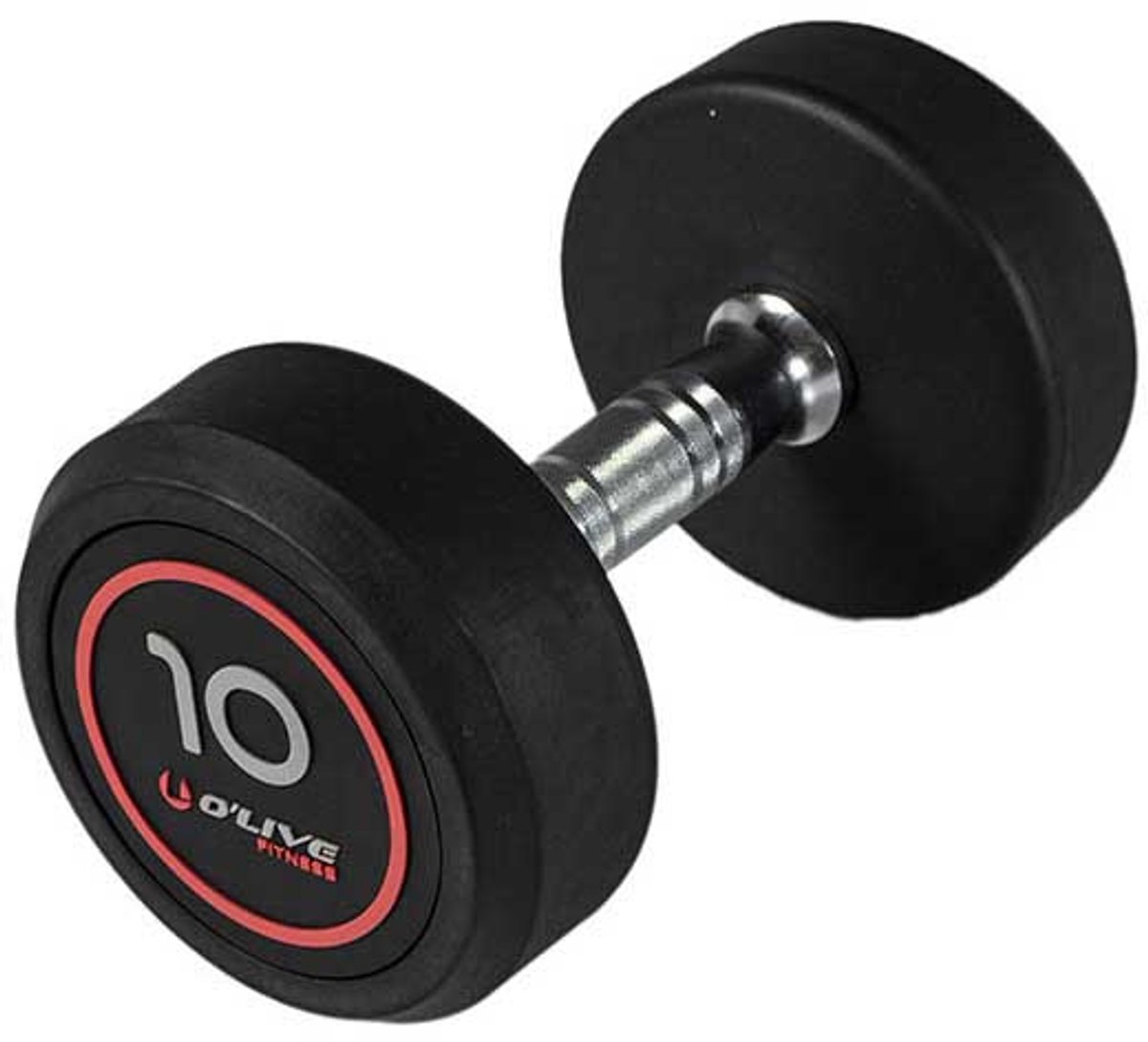 Olive Professionele Dumbbell 10 Kg Zilver
