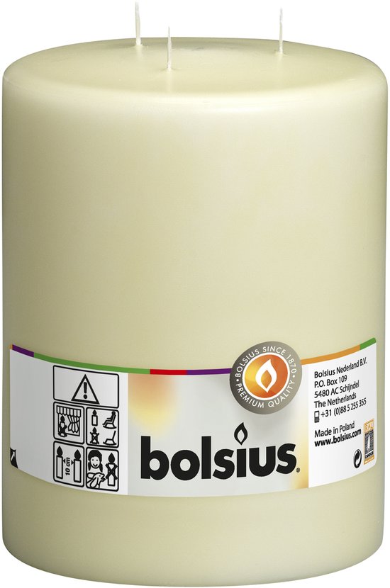 Bolsius Mammoetkaars Ivoor - Moederdag cadeau