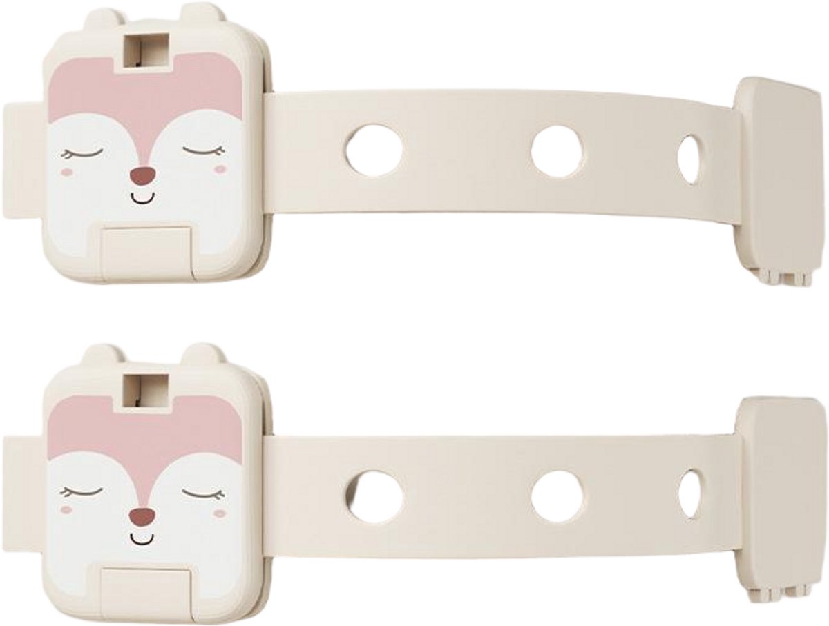 Image of 10-pack kinderveilige kastsloten - Kastsloten - Geschikt voor baby's en peuters - Geschikt voor kasten, koelkasten en laden - Ladesloten met sterke lijm - Boren niet nodig - Model D