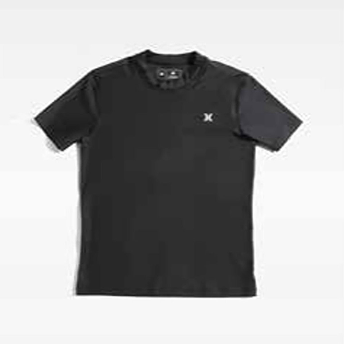 Hurley Icon Hybrid Korte Mouw Rash Guard 10-11 Years Jongen Zwart