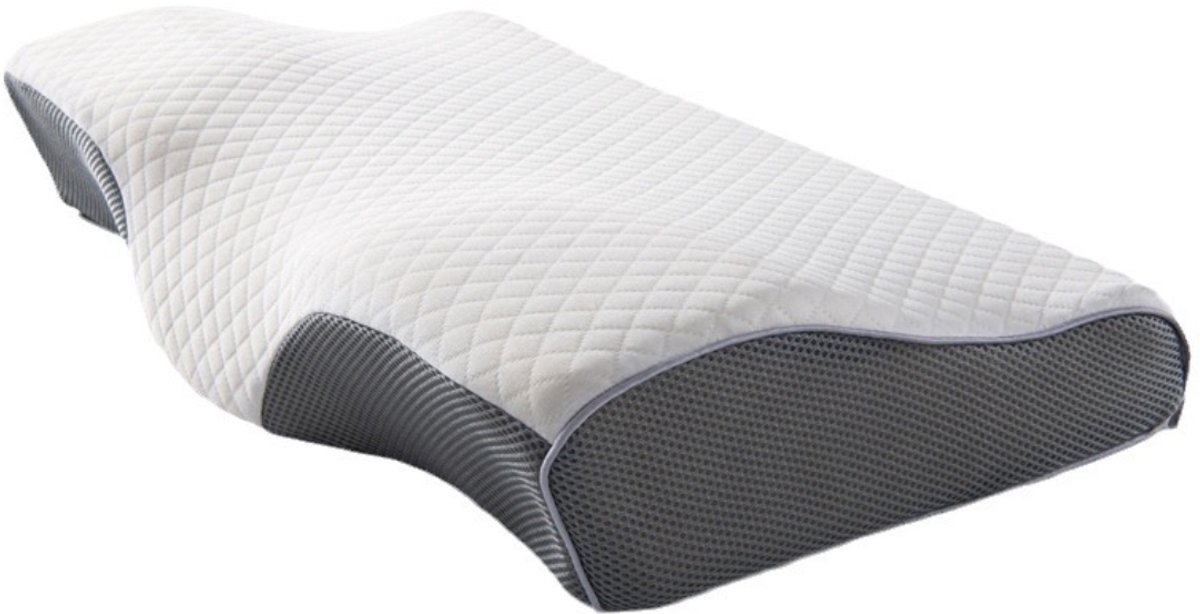 Nekkussen - Memory Foam Kussen Origineel - Ergonomisch Kussen - Nekondersteuningskussen - Zijslaper Kussen - Voor Zij-, Rug- en Buikslapers