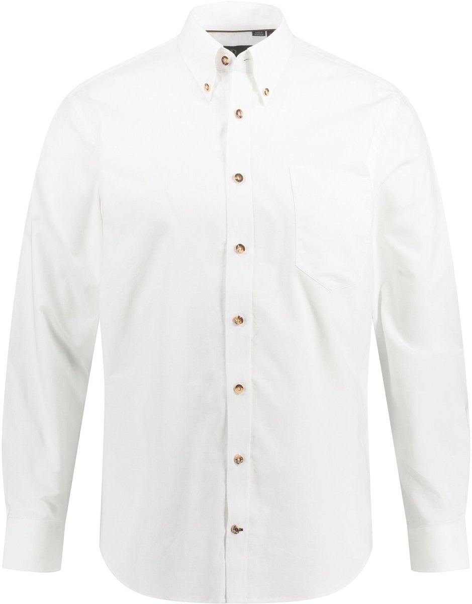 JP 1880 - Heren - Overhemd klederdracht modern fit - Sneeuwwit - Maat 6XL