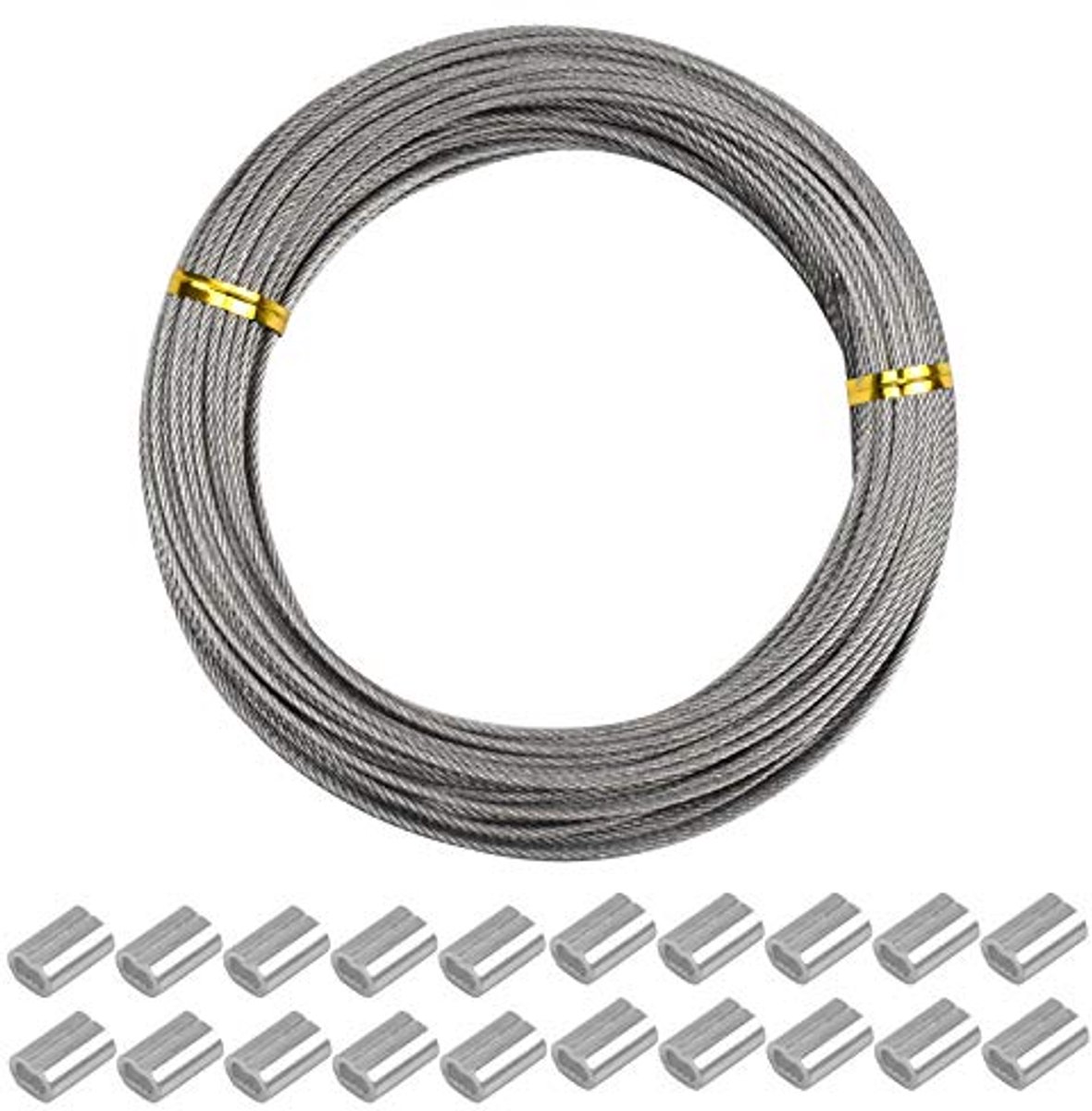 Sterke Roestvrij Staal Draad Kabel voor Tuin en Creatief Gebruik - 1,5 mm, 30 m
