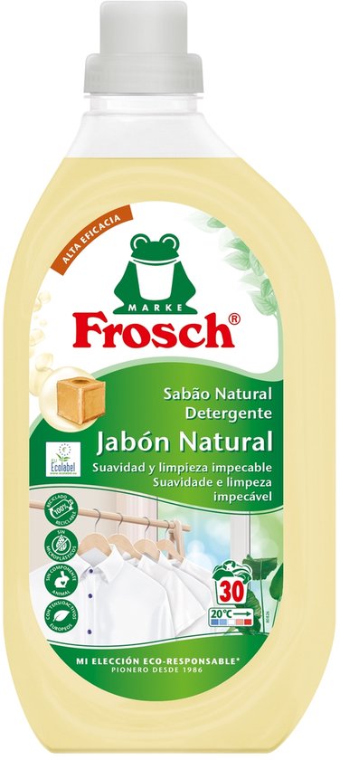 Eco natuurlijke zeep vloeibaar wasmiddel 1,5 L|Eco natural soap liquid detergent 1,5 L|Lessive liquide au savon naturel écologique 1,5 L