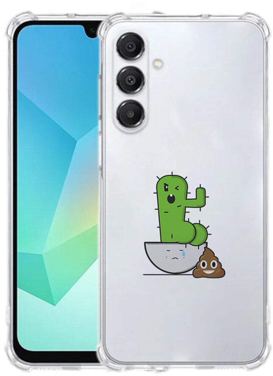TPU Telefoonhoesje Samsung Galaxy A17 - Cactus Poo schokabsorberende backcover