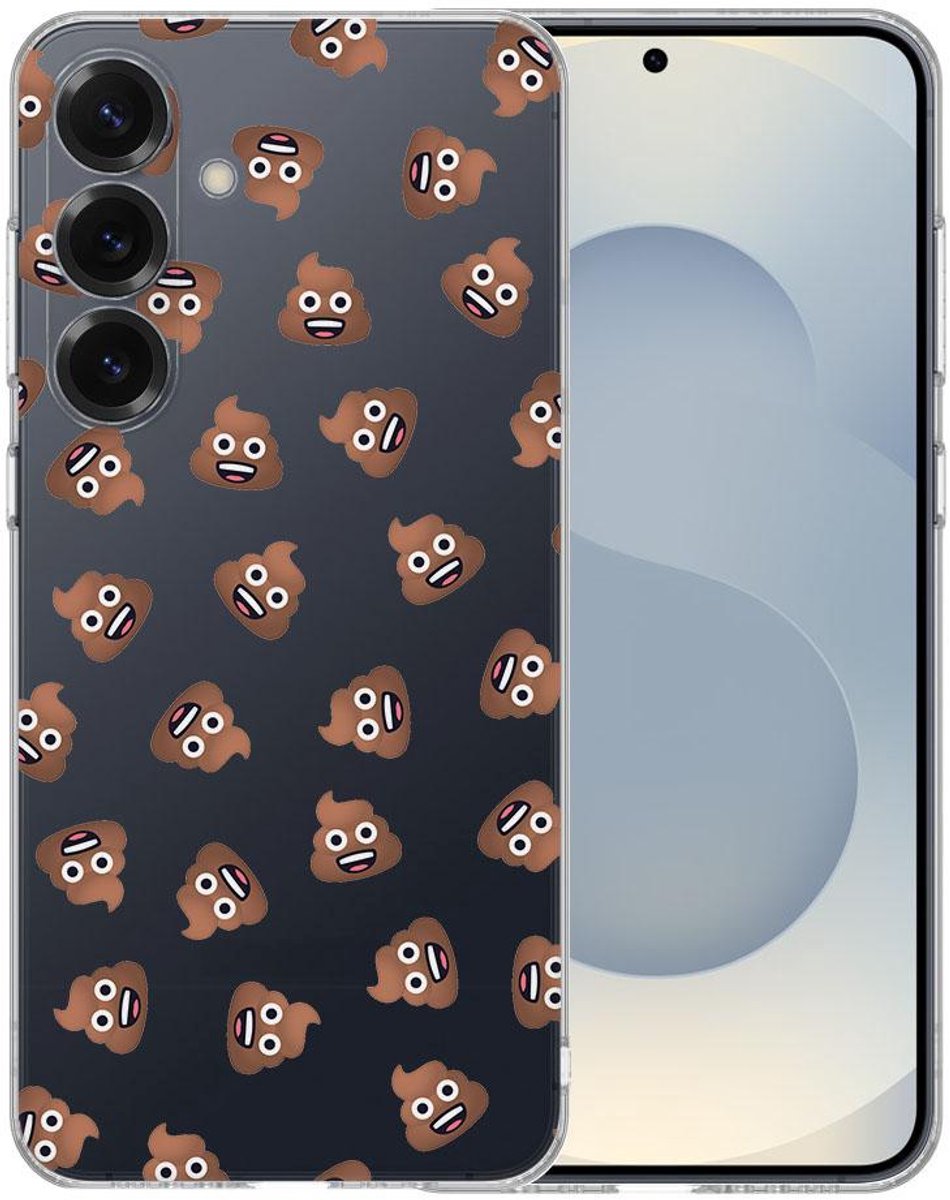 TPU Hoesje Samsung Galaxy S25 - Poep Emojis Backcover
