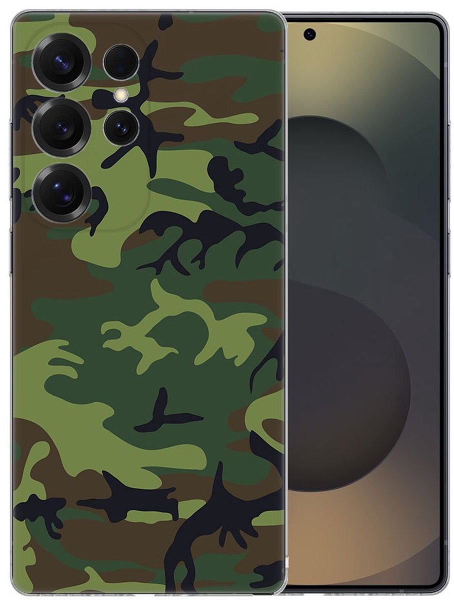 TPU Hoesje Samsung Galaxy S25 Ultra - Army Dark Backcover