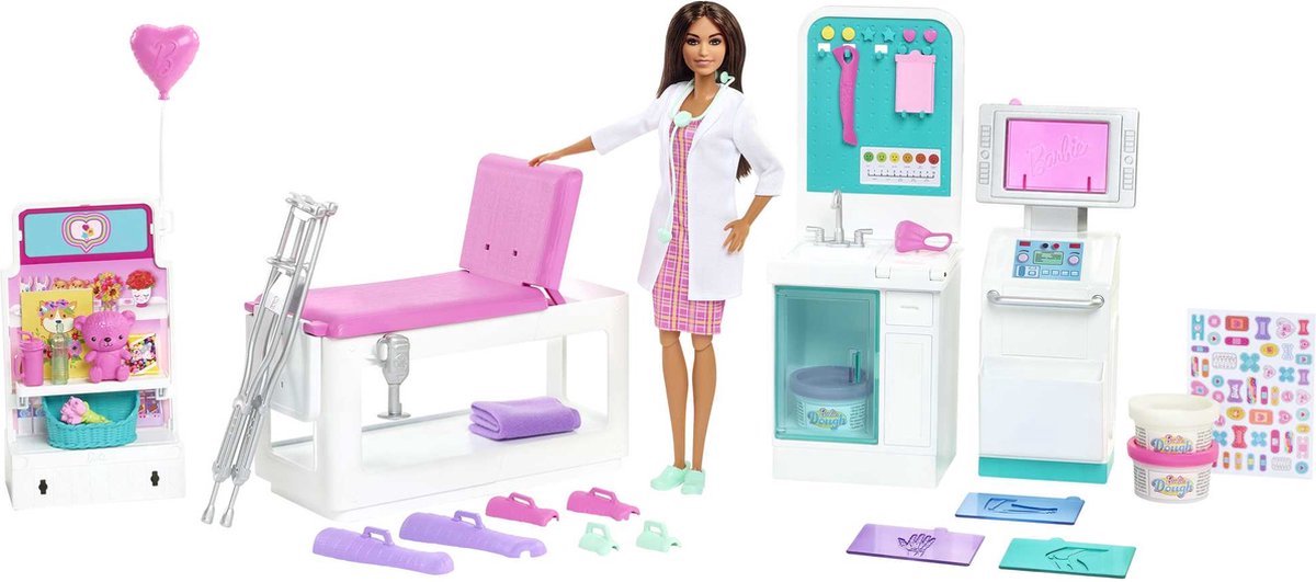 Barbie Careers Medische Speelset Ziekenhuis met dokter Barbie en Dokter Ken - Barbiepop