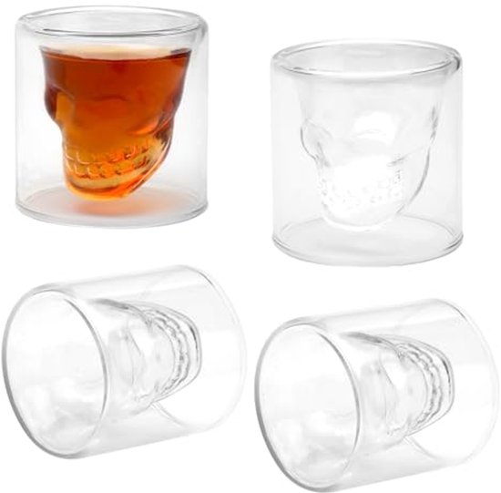 Set: Van 4 Champagne En 4 Borrelglazen | Servies overig | Vintage