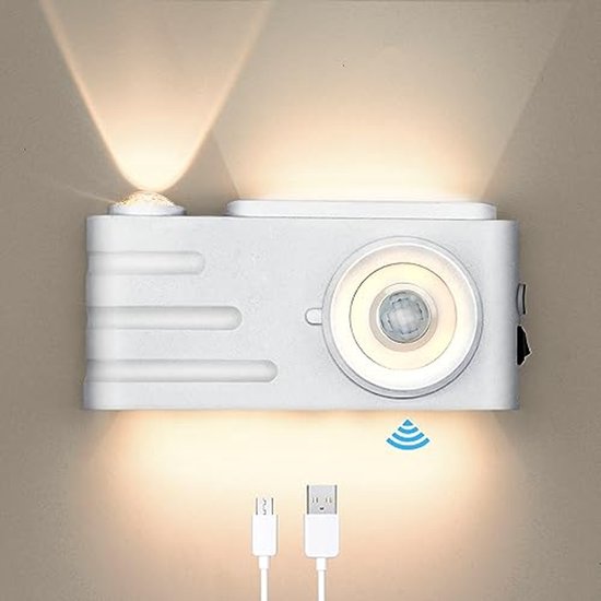 Draadloze LED Wandlamp met Bewegingssensor - USB Oplaadbaar