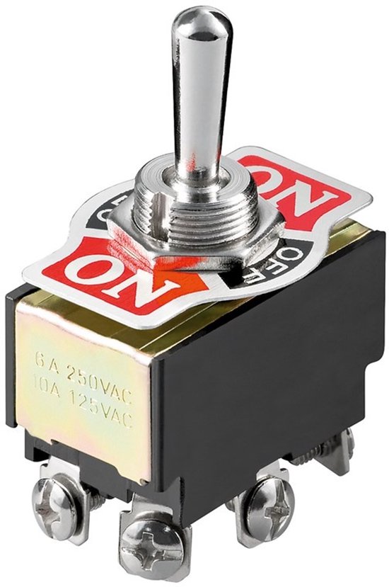Produktbild von 10x Miniatur-Kippschalter Subminiatur – 2 Pins, Ein/Aus, Mit Lötösen – Kompakt Und Zuverlässig