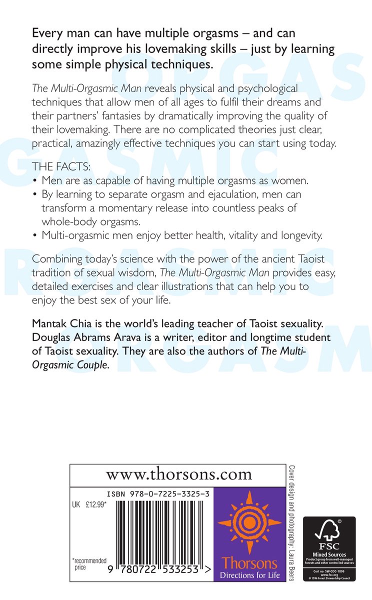 Multi Orgasmic Man - back cover