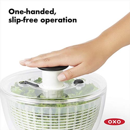 Salade Spinner 6L - Helder Design voor Efficiënt Droogmaken van Groenten van Grandmalee — afbeelding 4