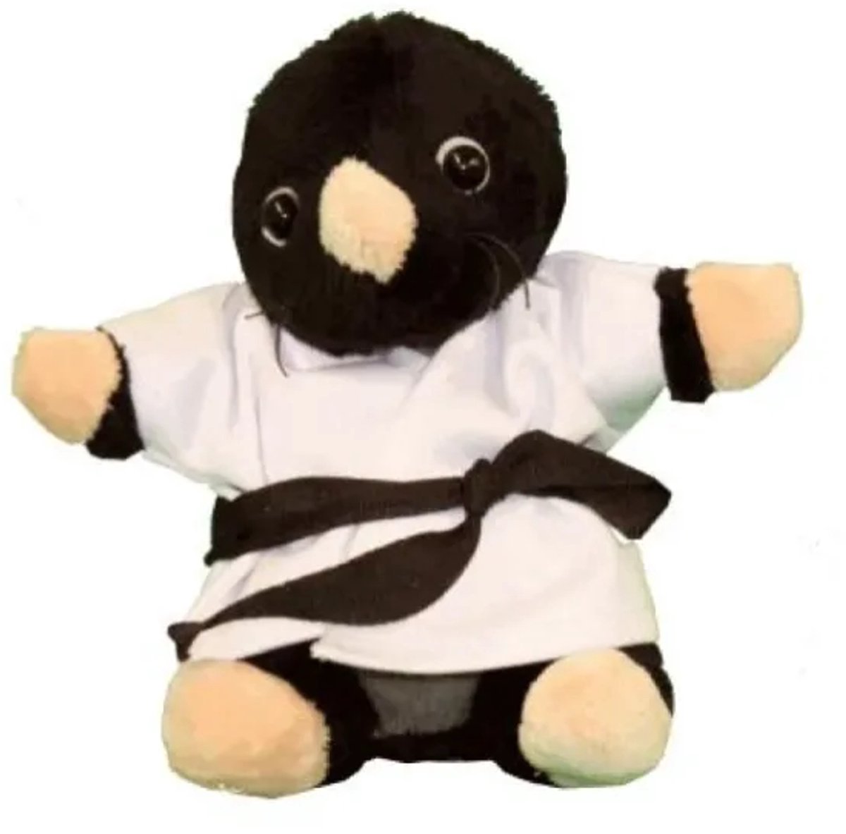 Knuffel Mol in Gi met Zwarte Band