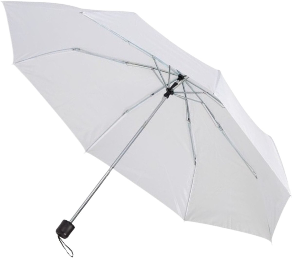 Bruiloft paraplu bruid/bruidegom - wit - opvouwbaar - compact -