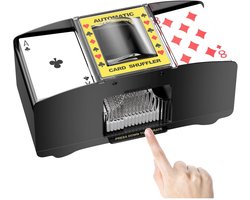 EXCITAT Kaartsplitter - Elektronische schudmachine - Plastic splitter - Geschikt voor UNO, Poker, Blackjack, Texas Hold'em