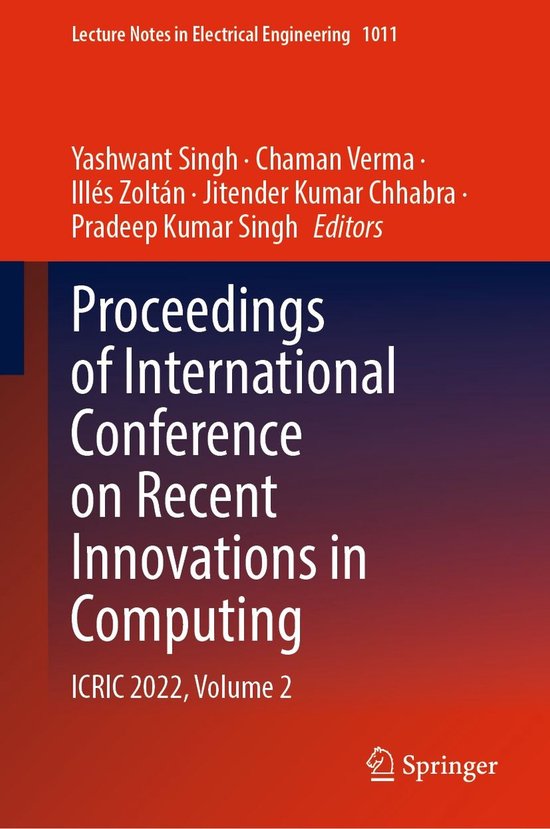 Springer Nature Proceedings Computer Science - Proceedings o ... - cover