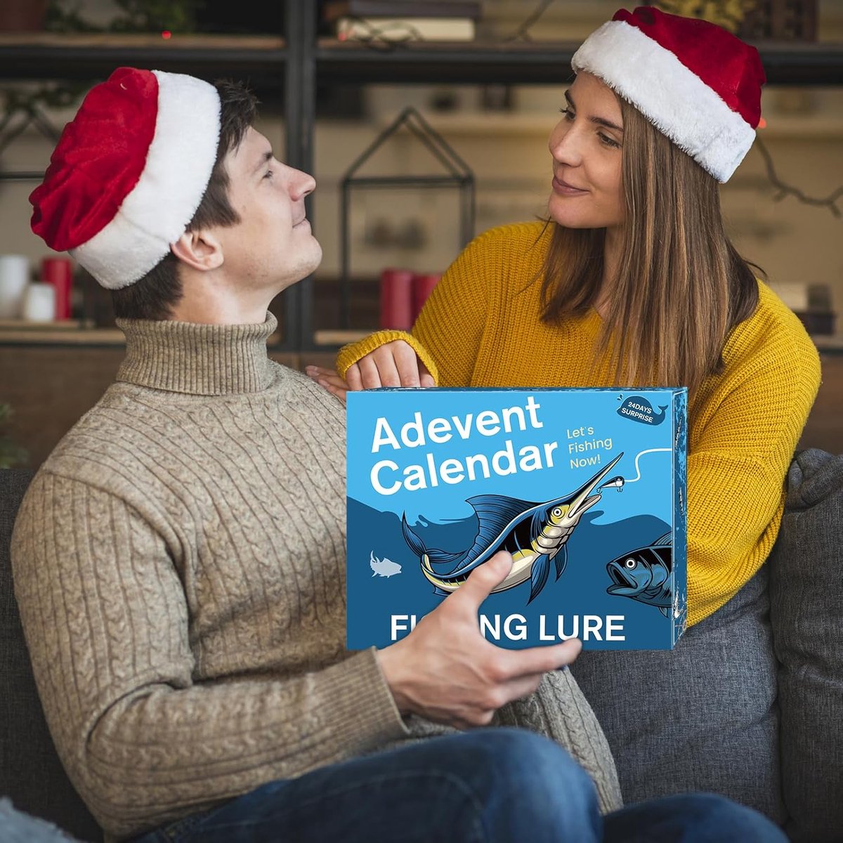 Angel Adventskalender 2025 mannen, engelaas, kerstkalender 2025 mannen, adventskalender vissen, adventskalender 2025 volwassenen, visserscadeau, advent kalender (A2