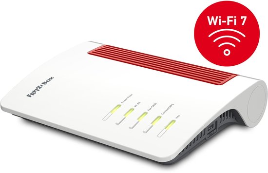Box 5690 draadloze router 2.5 Gigabit Ethernet Dual-band (2.4 GHz / 5 GHz) Rood, Wit