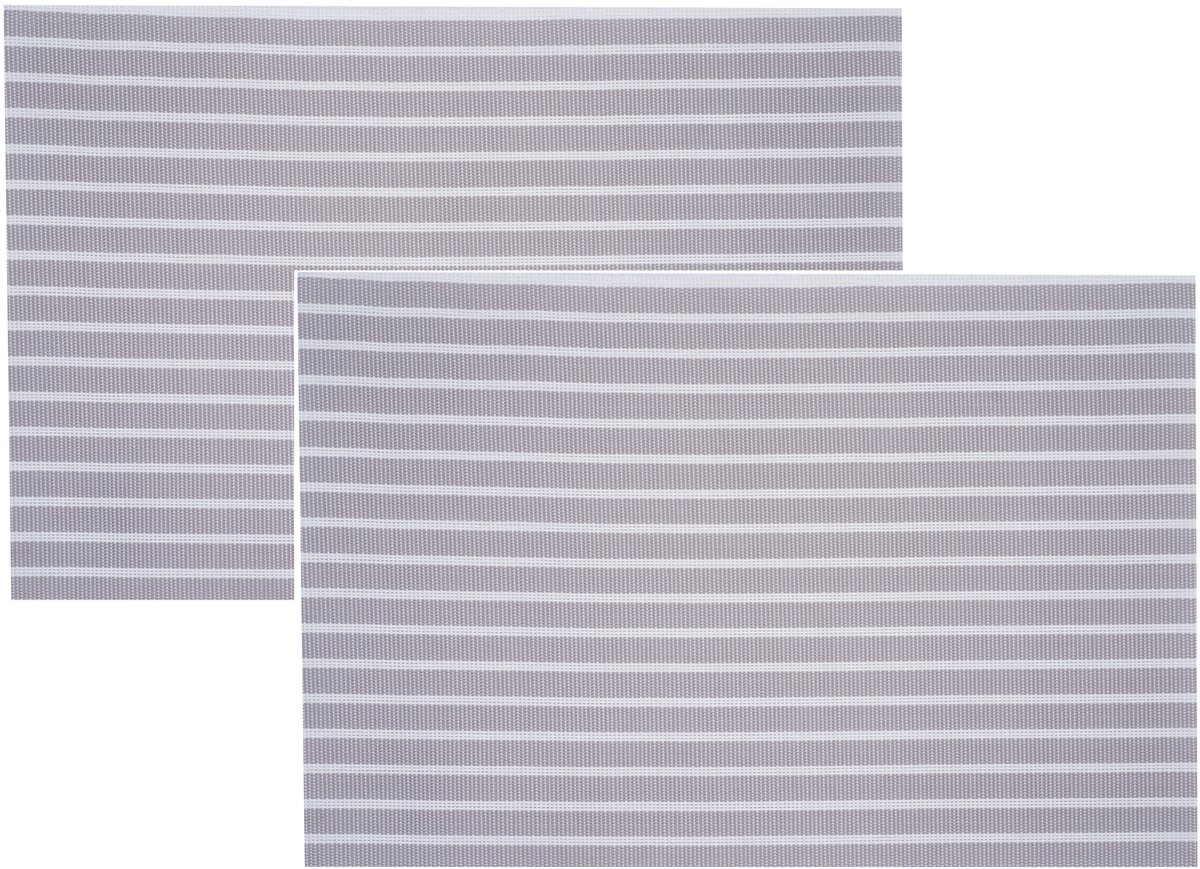 Cosy & Trendy Placemats - 8x - rechthoekig - geweven beige/wit - 30 x 45 cm - Tafel dekken