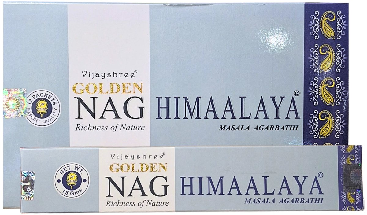 Ruben Robijn Golden Nag Himaalaya wierook 15 grams - doos van 12 st. n.n.b