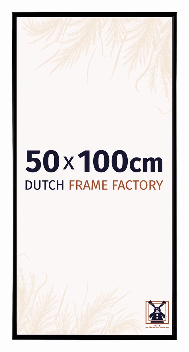 Dutch Frame Factory Fotolijst 50x100 cm - Kunststof - Zwart Mat - Easy