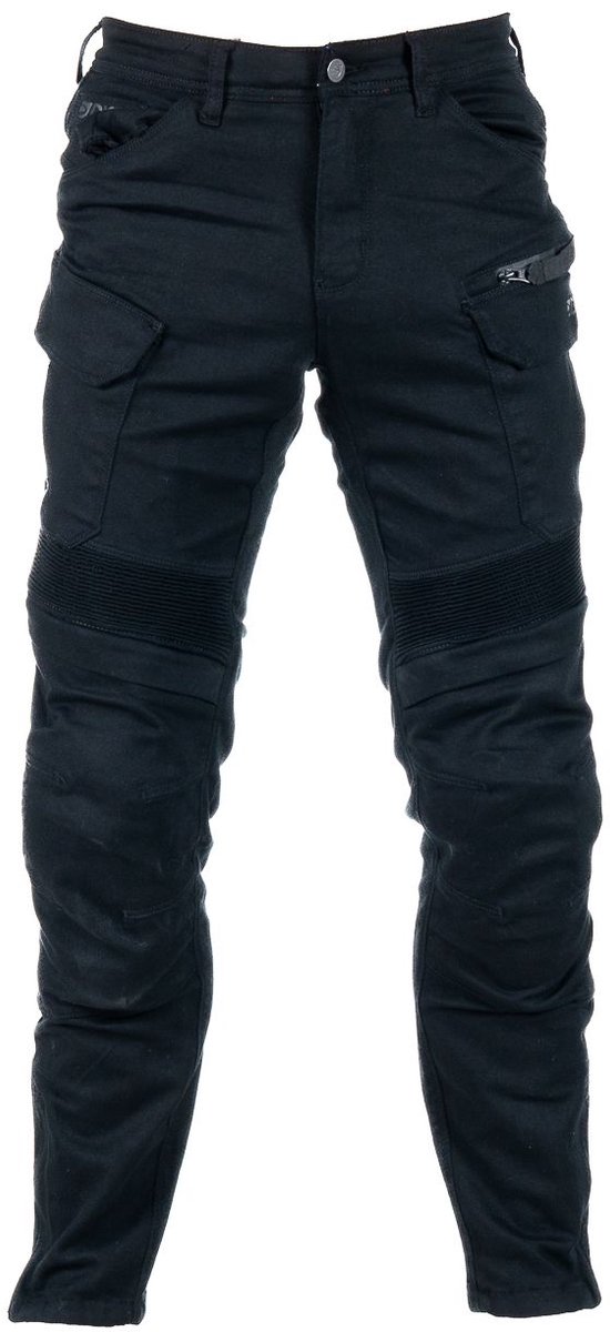 MOTOBLOUZ Motorbroek WAYNE Mannen Zwart XL CE-gekeurd