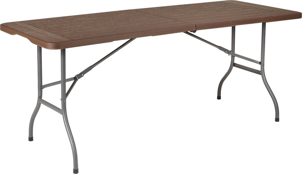 Outtec® Inklapbare Tafel - Vouwtafel - Klaptafel - Campingtafel - Plooitafel - Partytafel - Buffettafel - 180 x 70 x 74 cm