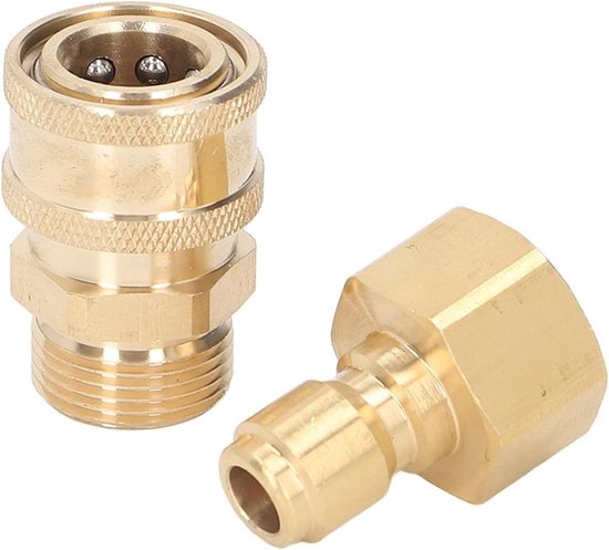 VEVOR Hogedrukreinigingspistool met sproeiers, hogedrukpistool 4000 PSI M22- 14/M22-15 ingang 3/8 inch uitgang, snelkoppeling voor autoreiniging, hogedrukreinigingsset