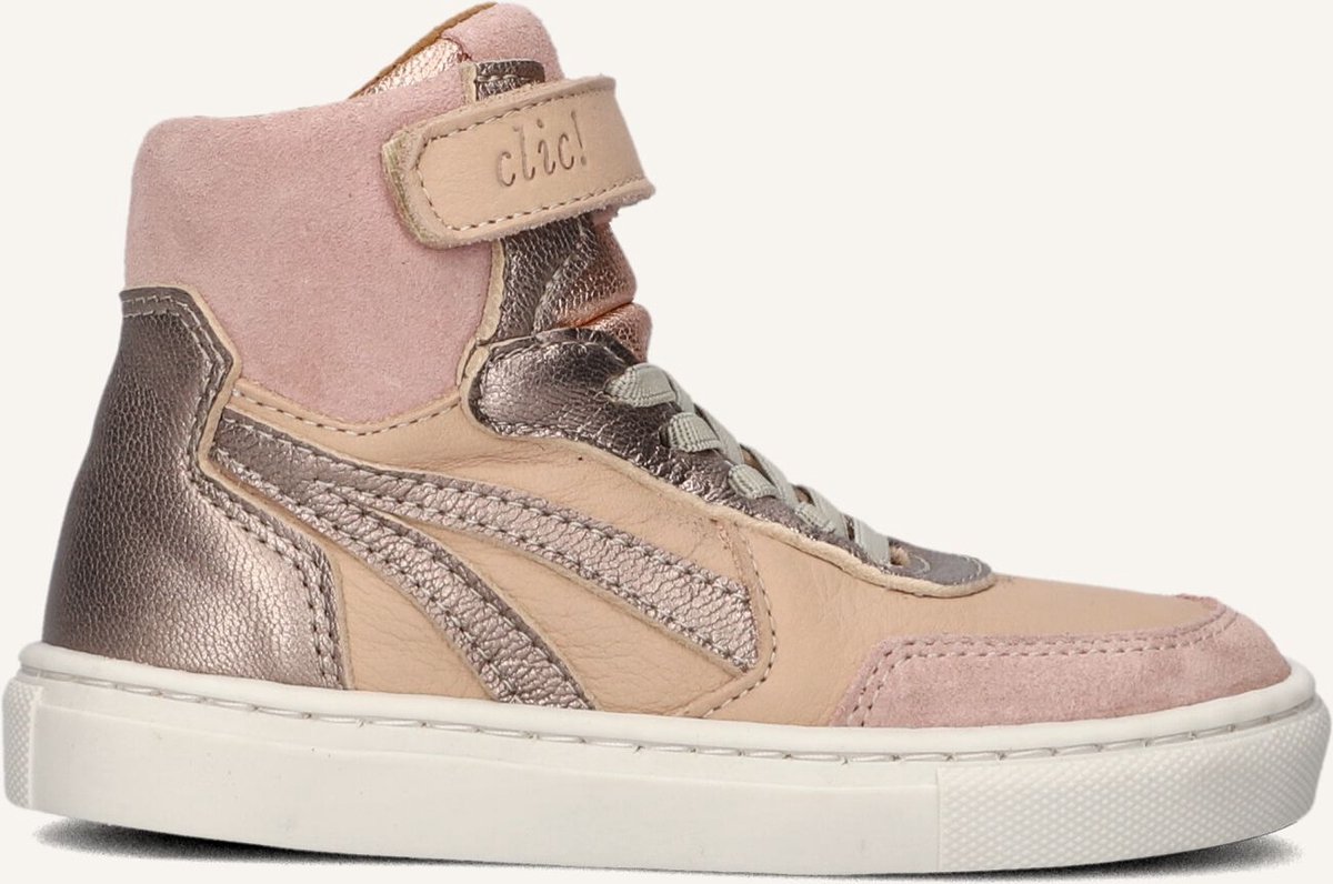 Clic! 21170 Sneakers Meisjes - Leren Sneaker - Roze - Maat 27