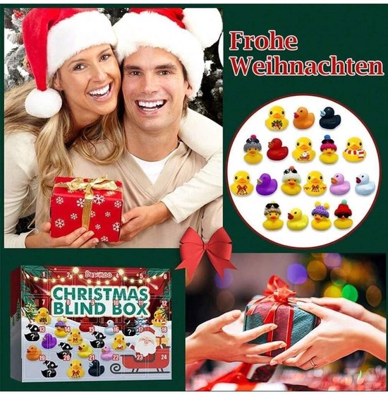 Badeend Adventskalender 2025, Adventskalender 2025 Kinderen Adventskalender Eend Bad Speelgoedset Adventskalender Met 15