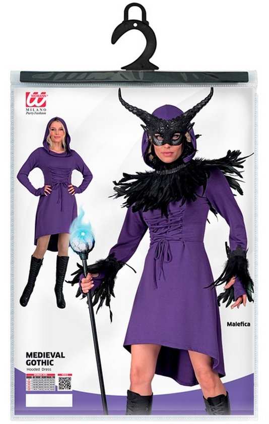 WIDMANN - Robe gothique médiévale violette pour femme - M
