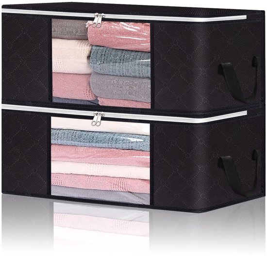 Hivexagon Set of 2 Bed Sheet Organizers, up to King Size, Foldable