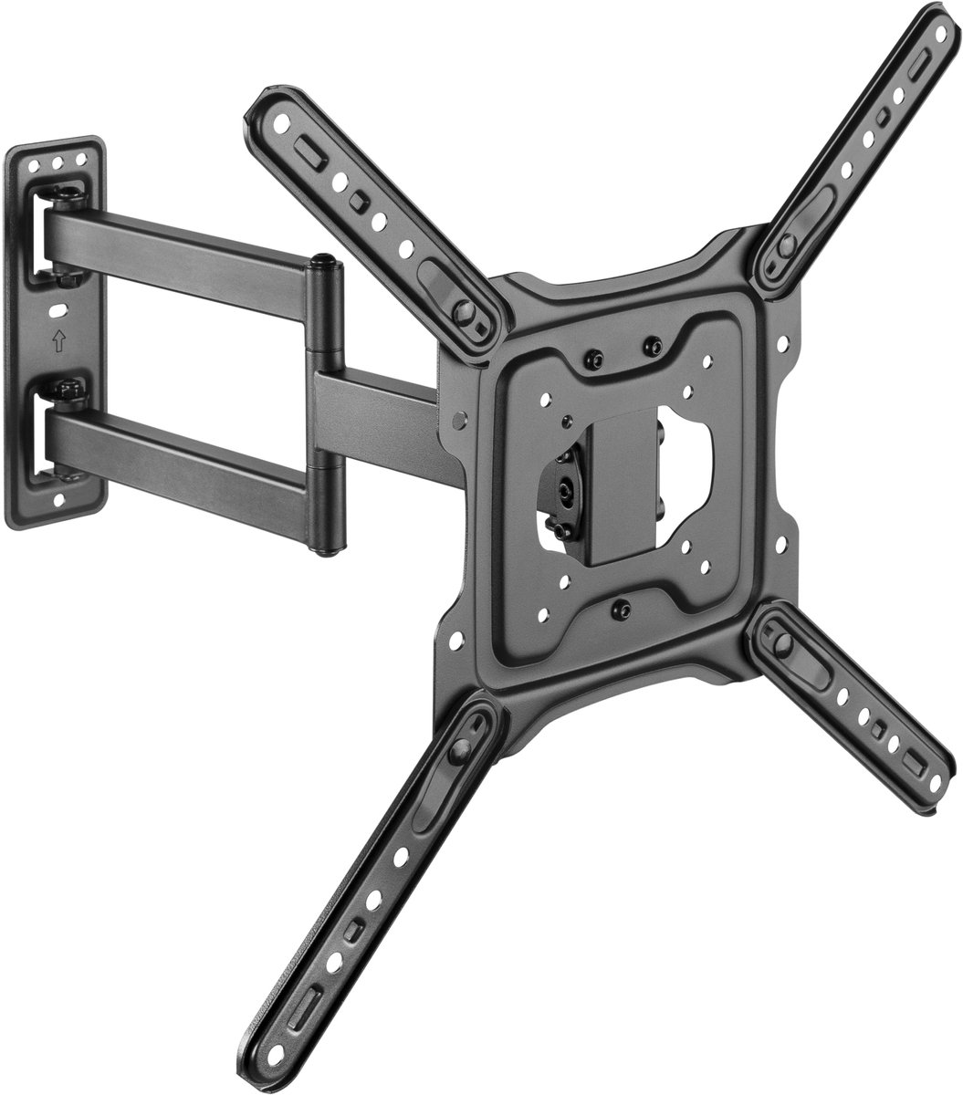 HOME It® TV Beugel met kantel- en draaifunctie voor 32-65" schermen, geschikt voor gebogen tv's, LED, LCD, tot 35 kg