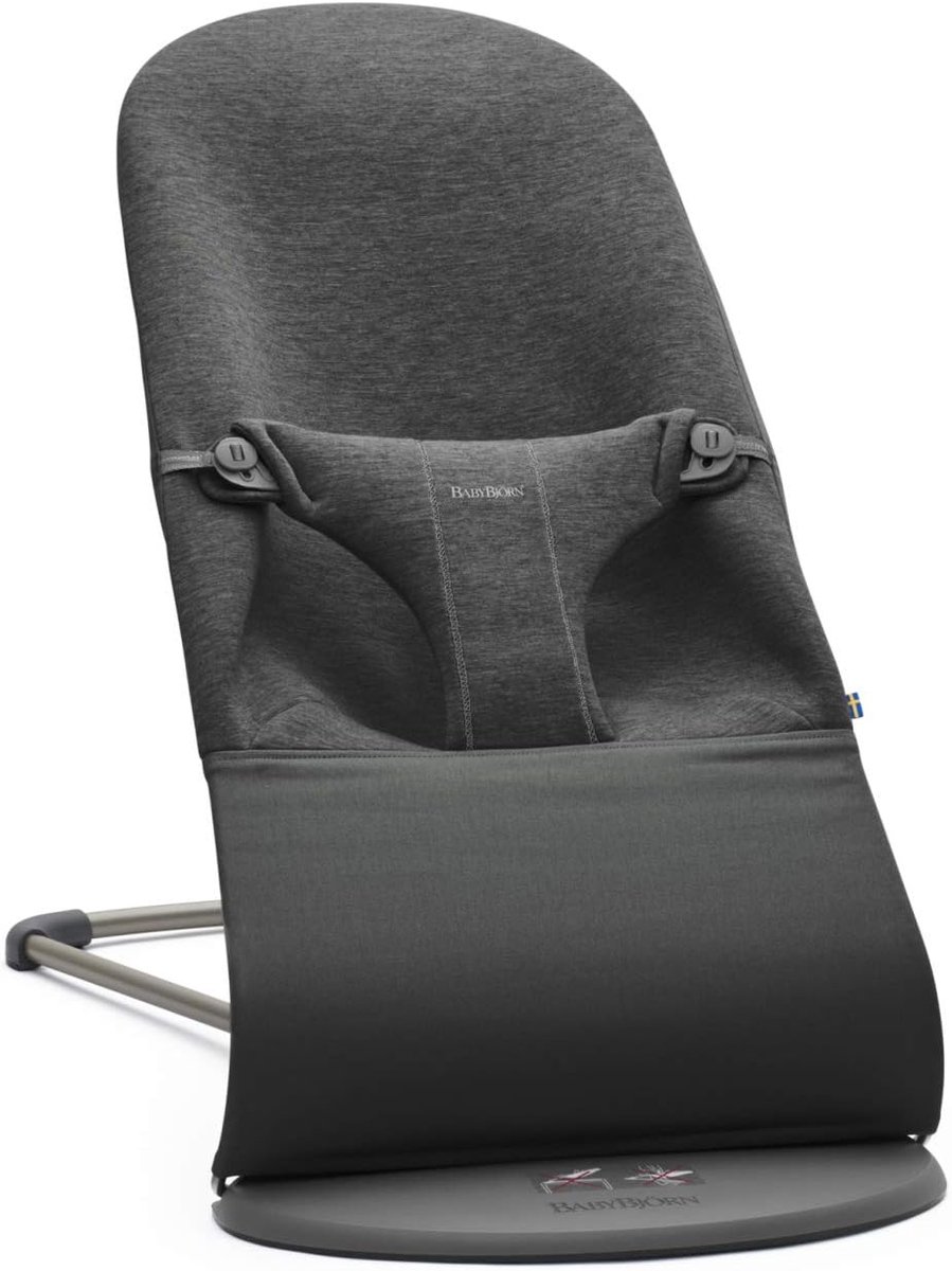Ergonomische Babywip voor Pasgeborenen - Inklapbaar en Verplaatsbaar Zwart Grijs