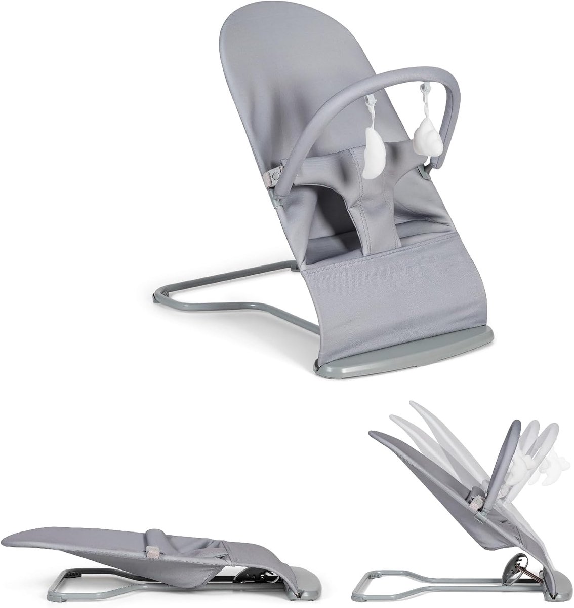 Image of 2-in-1 Wipstoel voor Baby’s met Schommelstand en Trilling | Opvouwbare Baby Schommelstoel