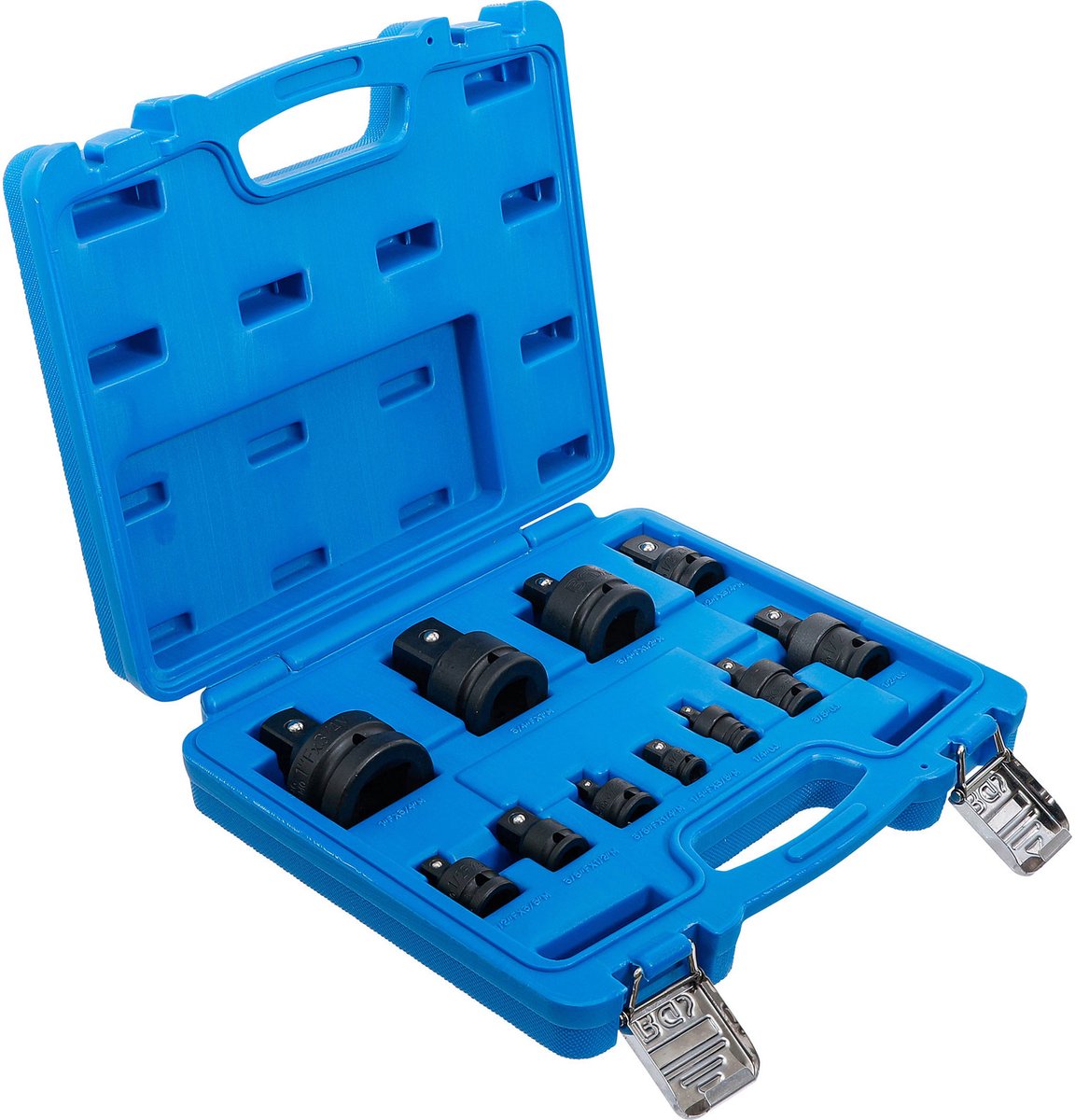 BGS Kracht adapter + kogelgewrichtset - 1/4 - 1 - 11 delig