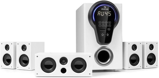 5.1-kanaals Surroundsysteem met 125 Watt RMS en Bluetooth functionaliteit